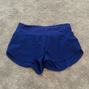 Lululemon Cobalt Blue Speed Up Shorts